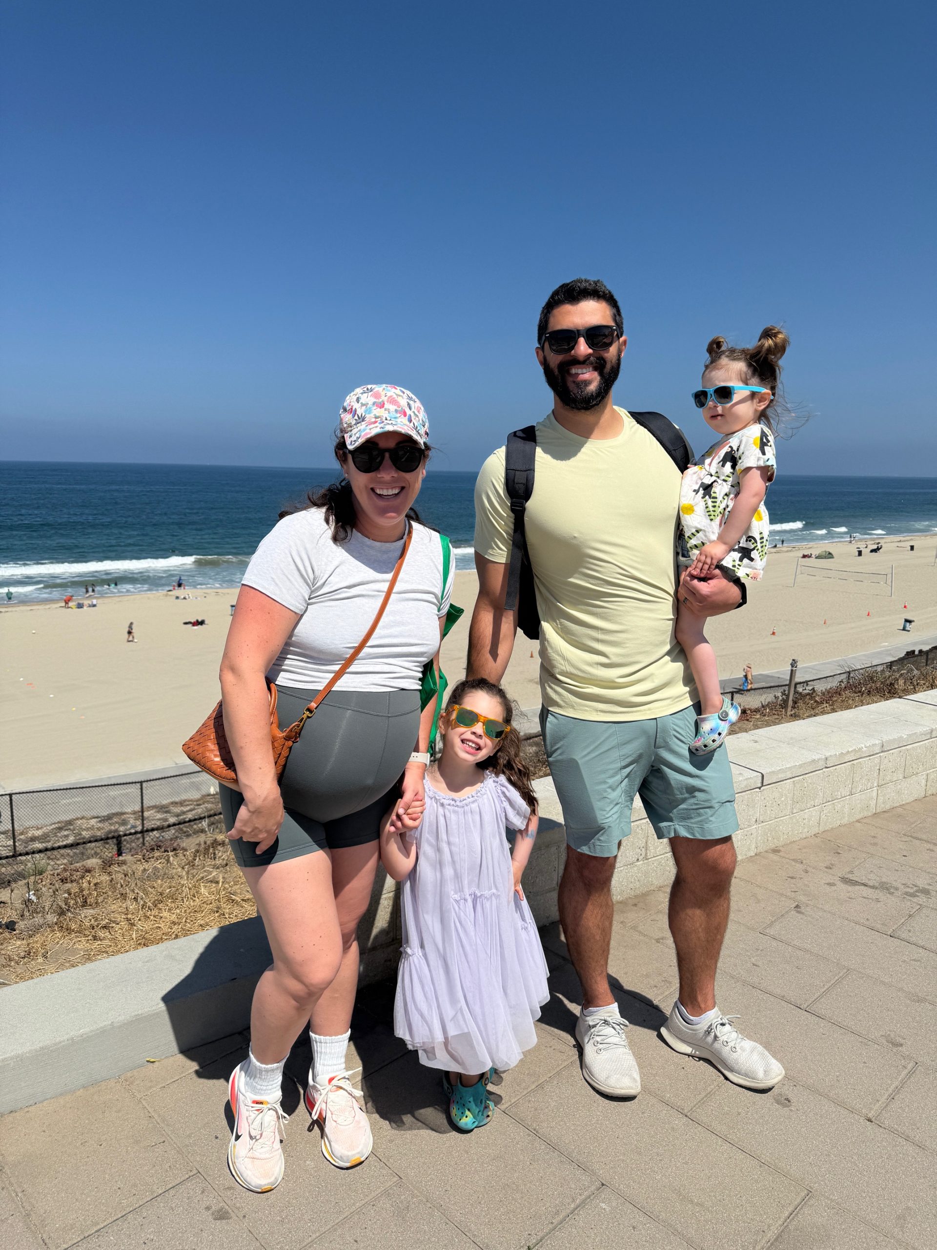 Coach Amanda and her family at the beach.