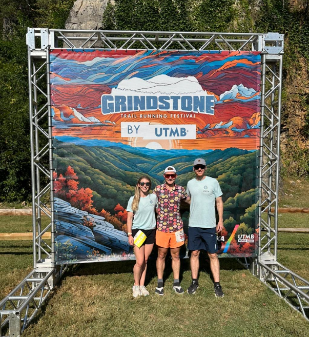 Lukas and his crew before starting the Grindstone 100 mile race.