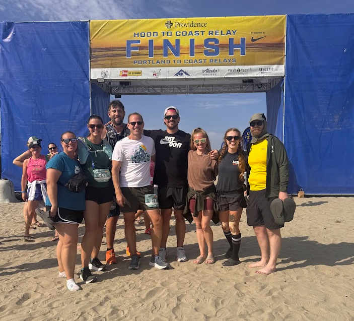 Team Running Yeti Its at the finish of the Hood to Coast Relay.