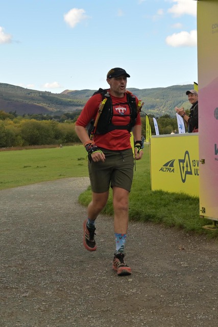 TRR Coach David Taylor running the 13 Valleys race. 
